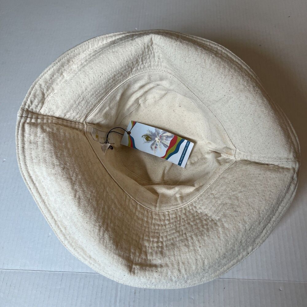 Freya - Bucket Hat Bone Canvas 100% Cotton NWT/ Great gift - Picture 3 of 6